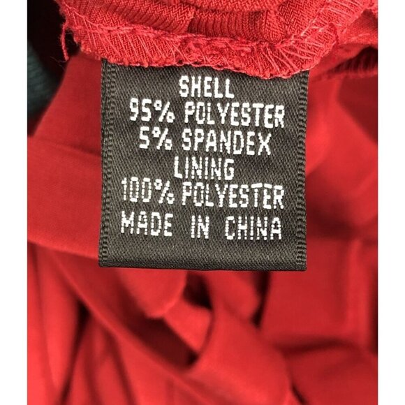 Adrianna Papell Womens Sleeveless Textured Sheath Dress Size 6 Red Evening Date - Picture 5 of 9